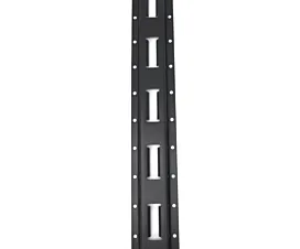 Alle Schienen, Klemm- u. Ladebalken  Vertikale Befestigungsschiene / E-Track-Schiene - 3 m - Stahl - Schwarz