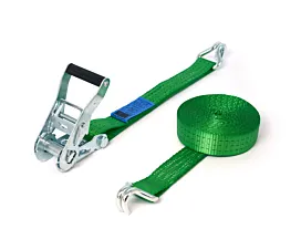2,5T - Standard Spanngurt - 2,5T - 6,5m - 35mm - 2-teilig - Spitzhaken - Grün - 20St. 2,5T - Standard Spanngurt - 2,5T - 6,5m - 35mm - 2-teilig - Spitzhaken - Grün - 20St.