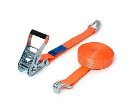 2,5T - Standard Spanngurt - 2,5T - 6,5m - 35mm - 2-teilig - Spitzhaken - Orange - 20St. 2,5T - Standard Spanngurt - 2,5T - 6,5m - 35mm - 2-teilig - Spitzhaken - Orange - 20St.