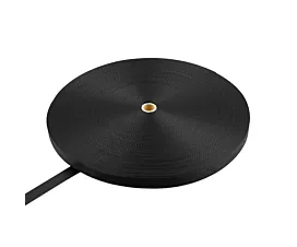 Black - 25mm Polyesterband 25mm - 1200kg - 100m-Rolle - Schwarz