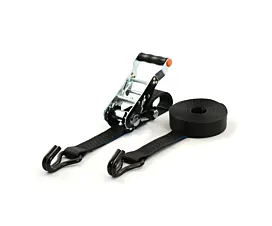2,5T - Standard Spanngurt - 2,5T - 35mm - 2-teilig - abnehmbarer Ratschenhebel - Schwarz + eigenes Etikett 2,5T - Standard Spanngurt - 2,5T - 35mm - 2-teilig - abnehmbarer Ratschenhebel - Schwarz + eigenes Etikett