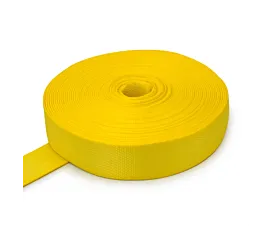 Alle Polyester Meterwaren Polyesterband 75 mm - 15000 kg - Gelb