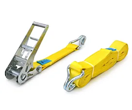 Alle Spanngurte 75mm Spanngurt - 10T - 10m - 75mm - 2-teilig - Spitzhaken - Gelb
