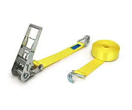 Alle Spanngurte 75mm Spanngurt - 10T - 75mm - 2-teilig - Spitzhaken - Gelb + eigenes Etikett