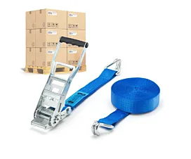 Spanngurtpalette 50mm Palette Spanngurte - ERGO 5T - 9m - 50mm - 2-teilig - STF500 - Blau - 192St Spanngurtpalette 50mm Palette Spanngurte - ERGO 5T - 9m - 50mm - 2-teilig - STF500 - Blau - 192St
