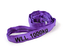 Rondstroppen Rundschlinge 1 Tonne, Violett - 0,5 bis 10 Meter Rondstroppen Rundschlinge 1 Tonne, Violett - 0,5 bis 10 Meter